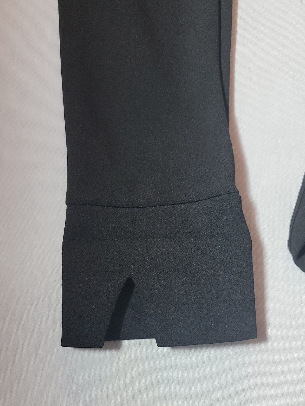 Karl Lagerfeld Black Double-Breasted Ruffle-Hem Blazer Dress Size 6 - Picture 15 of 15